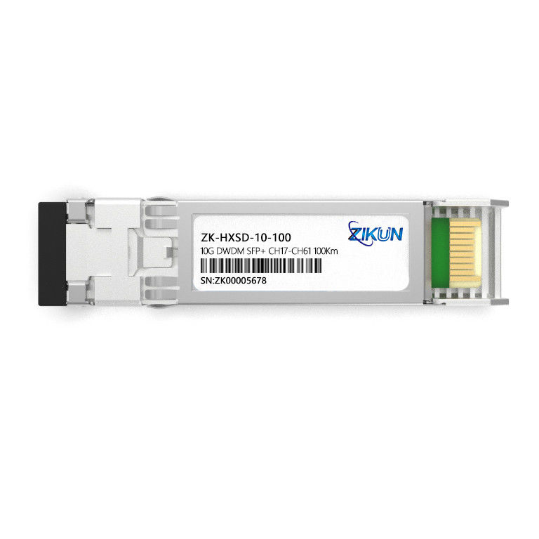 100Km CH17 - CH61 SFP Module Optical Fiber Transceiver 10G DWDM SFP+